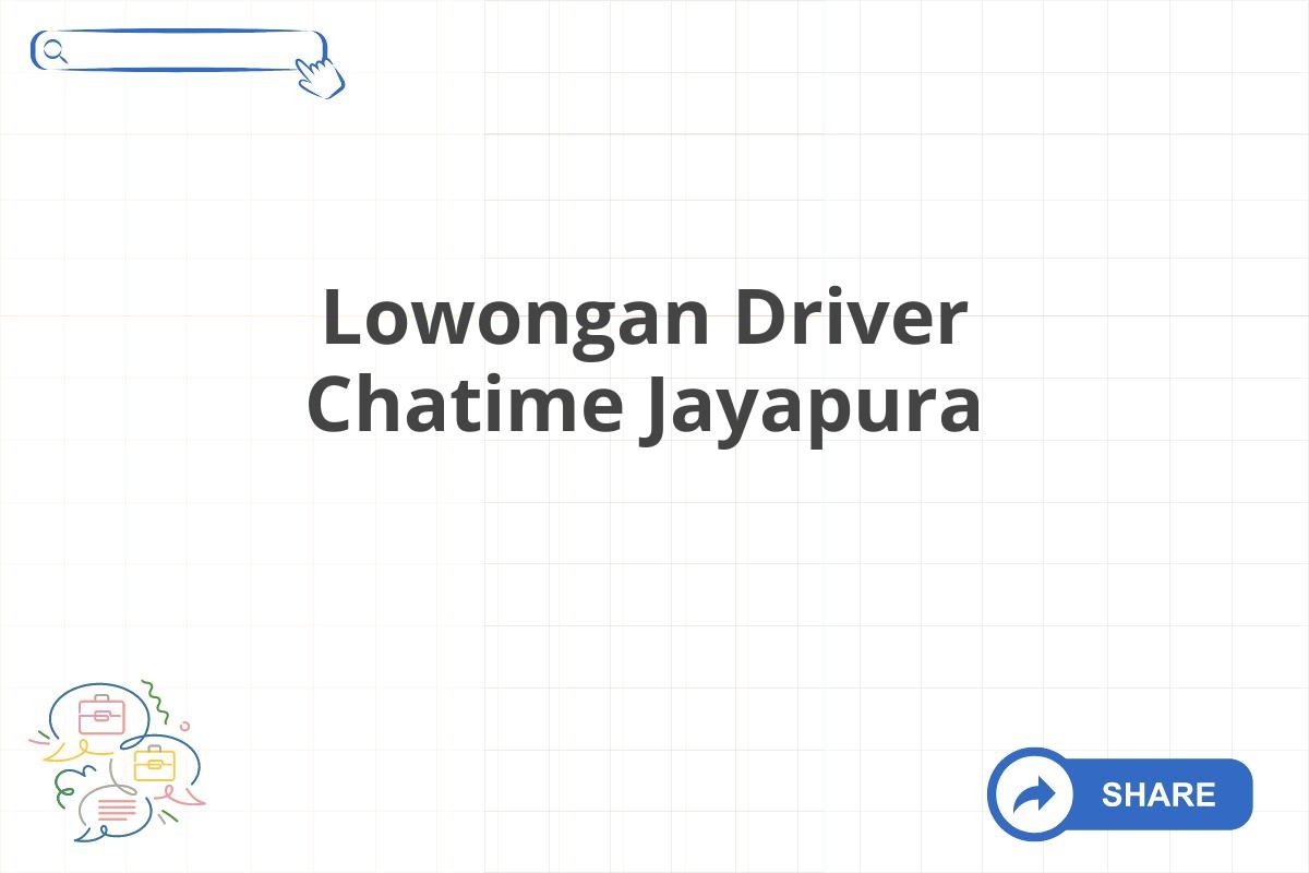 Lowongan Driver Chatime Jayapura