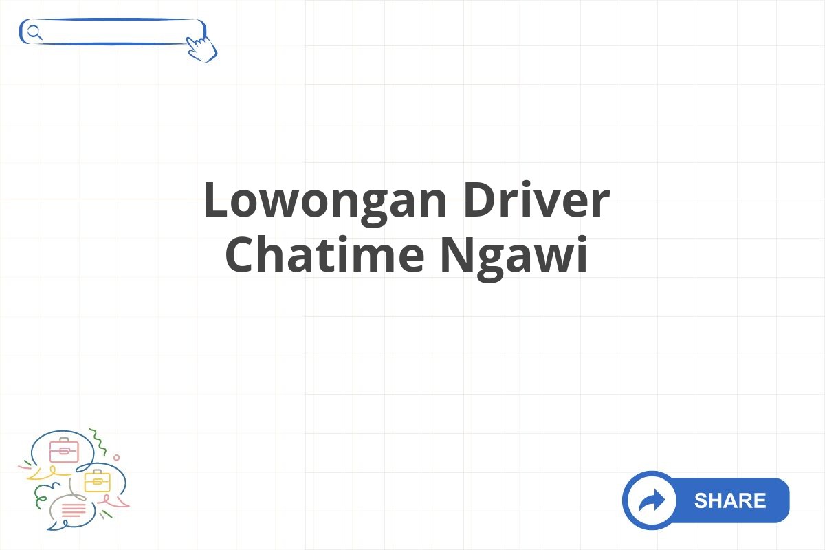 Lowongan Driver Chatime Ngawi